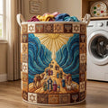 Sacred Passage Quilted Laundry Basket GFTOHD14552