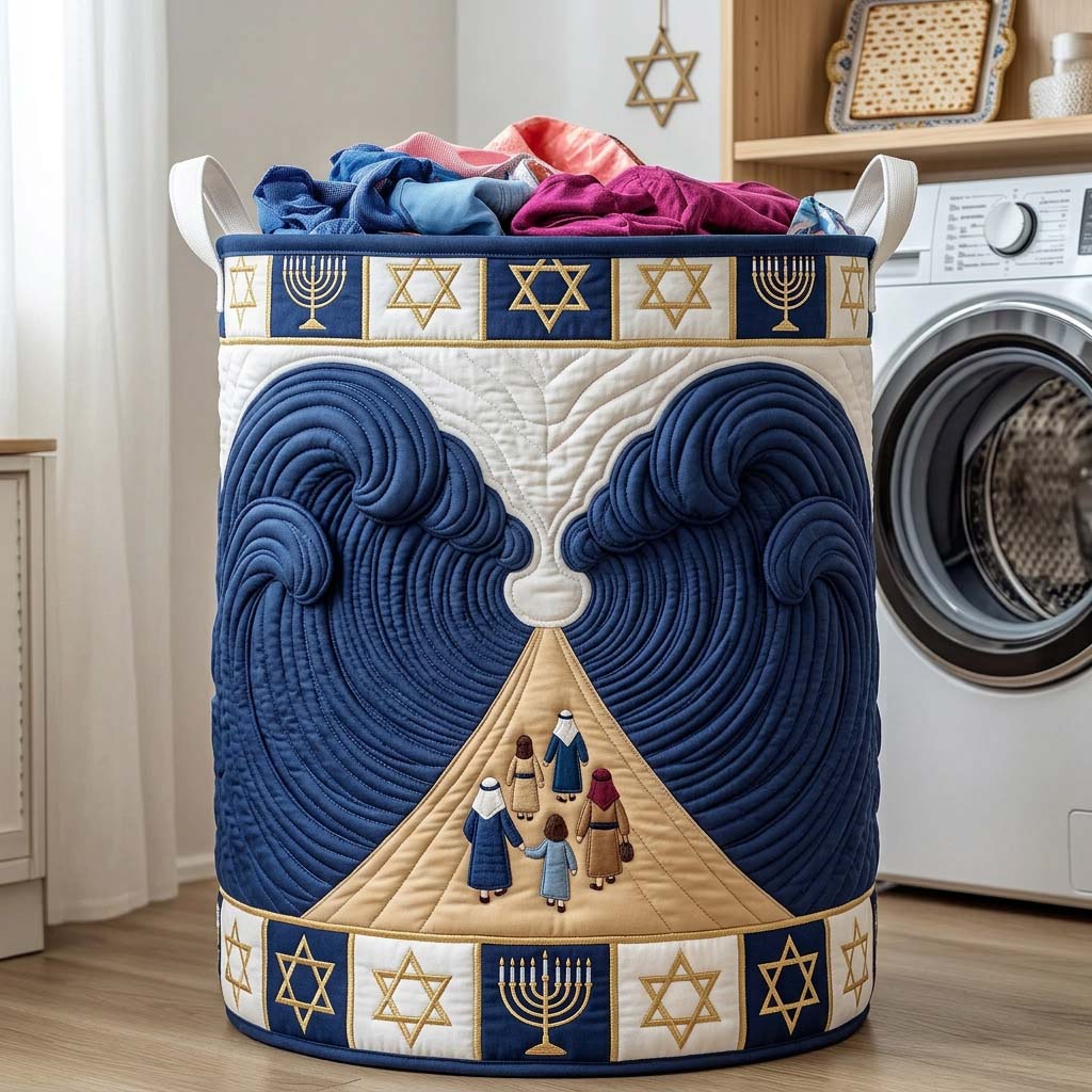 Divine Pathway Quilted Laundry Basket GFTOHD14554