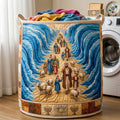 Promised Crossing Quilted Laundry Basket GFTOHD14555