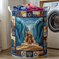 Holy Crossing Quilted Laundry Basket GFTOHD14557