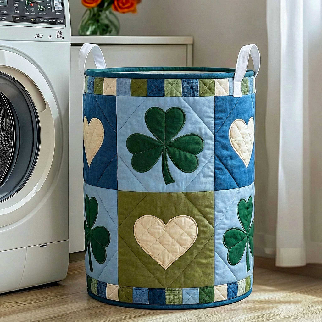 Irish Blessings Quilted Laundry Basket GFTOMA8972