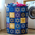 Star of David Quilted Laundry Basket GFTOMA8980