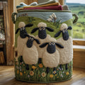 Sheep Heaven Quilted Laundry Basket GFTONL5881