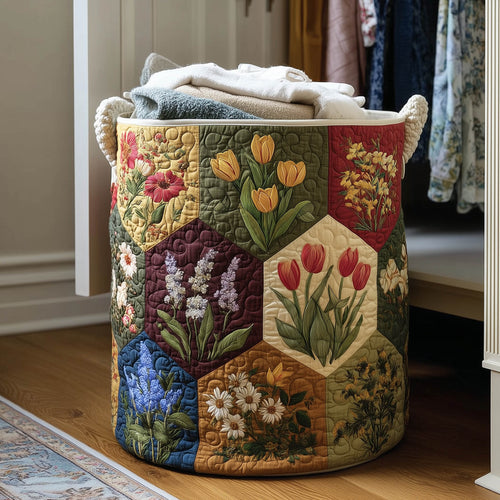 Blooming Charm Quilted Laundry Basket GFTONT5792