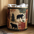 Forest Patchwork Quilted Laundry Basket GFTONT5824