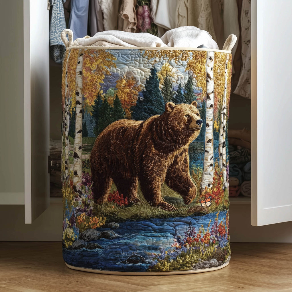 Wildlife Walk Quilted Laundry Basket GFTONT5825