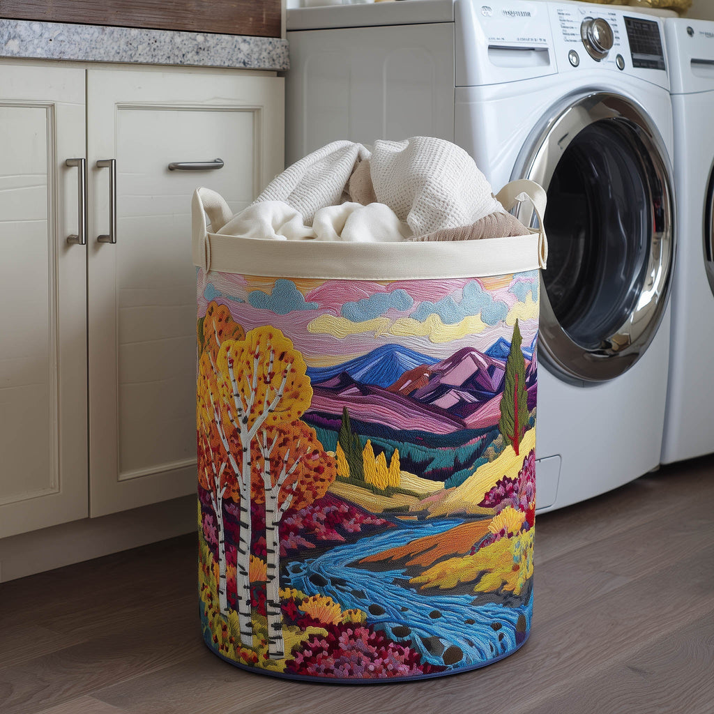 Flower Meadow Quilted Laundry Basket GFTONT5834