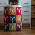 Deer Skull Quilted Laundry Basket GFTONT5956