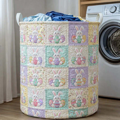 Bunny Parade Quilted Laundry Basket GFTOQA2218