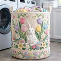Bunny Garden Quilted Laundry Basket GFTOQA2219