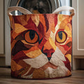 Autumn Cat Quilted Laundry Basket GFTOQM2075
