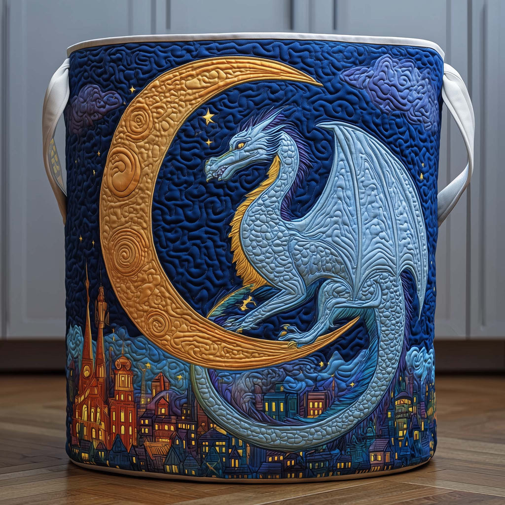 Moon Dragon Quilted Laundry Basket GFTOQM2159