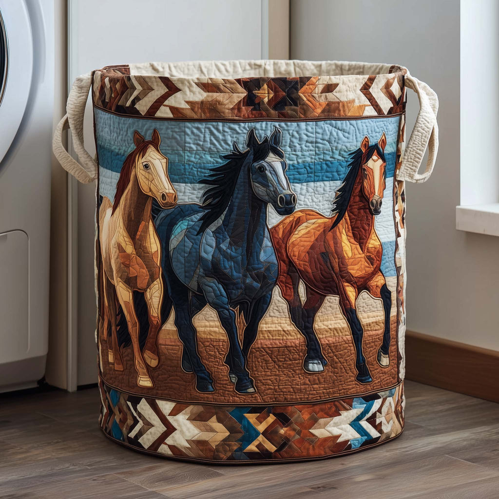 Prairie Trio Quilted Laundry Basket GFTOQM2246
