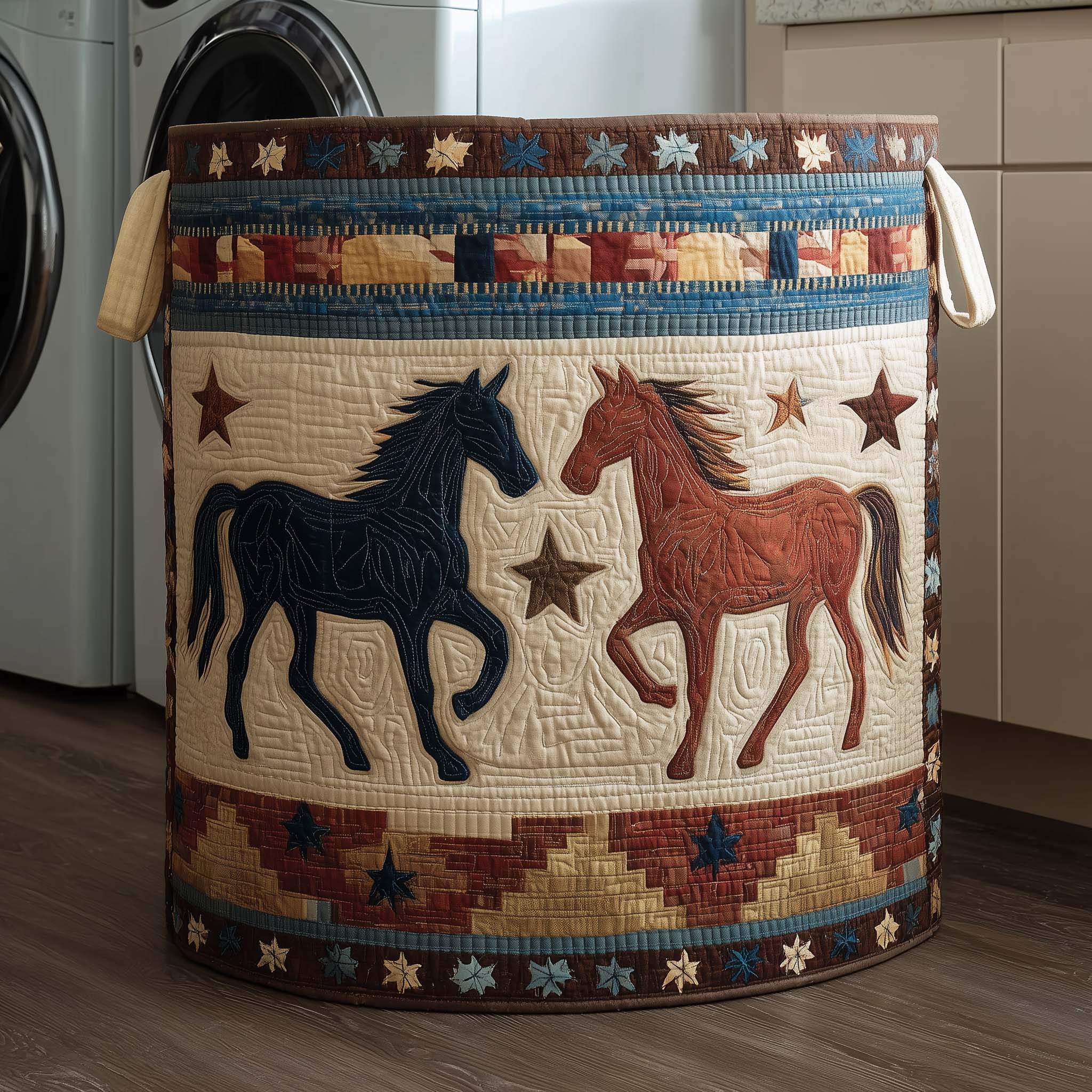 Starbound Pair Quilted Laundry Basket GFTOQM2249