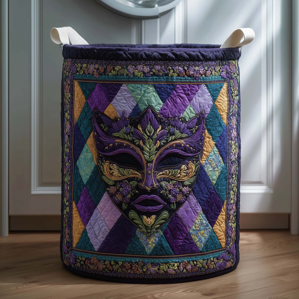 Mystic Masque Quilted Laundry Basket GFTOQM2343