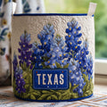 Bluebonnet Pride Quilted Laundry Basket GFTOQM2823