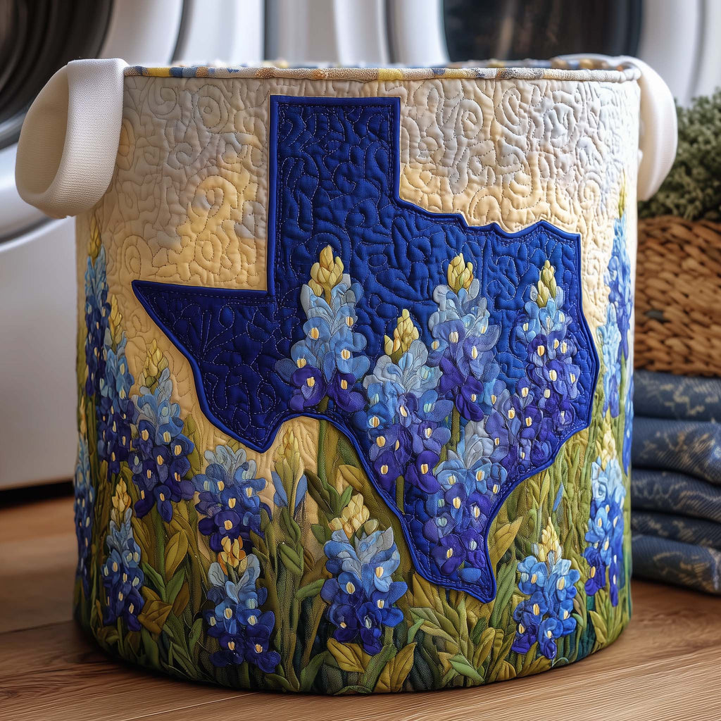 Texas Field Quilted Laundry Basket GFTOQM2827