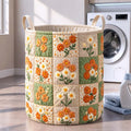 Autumn Daisy Quilted Laundry Basket GFTOQM3629