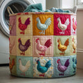 Chicken Patchwork Quilted Laundry Basket GFTOTG2688