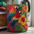 Tropical Parrots Quilted Laundry Basket GFTOTG2759