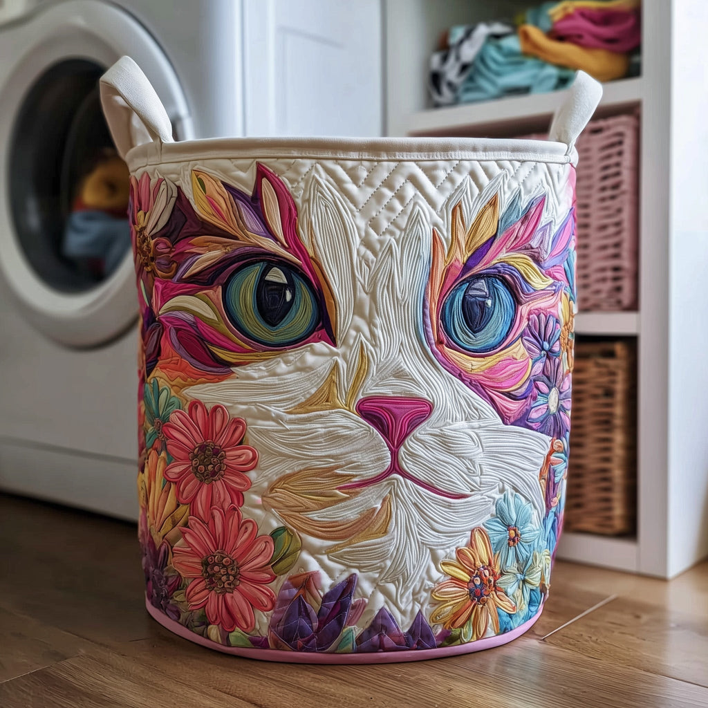 Catitude Quilted Laundry Basket GFTOTP11008
