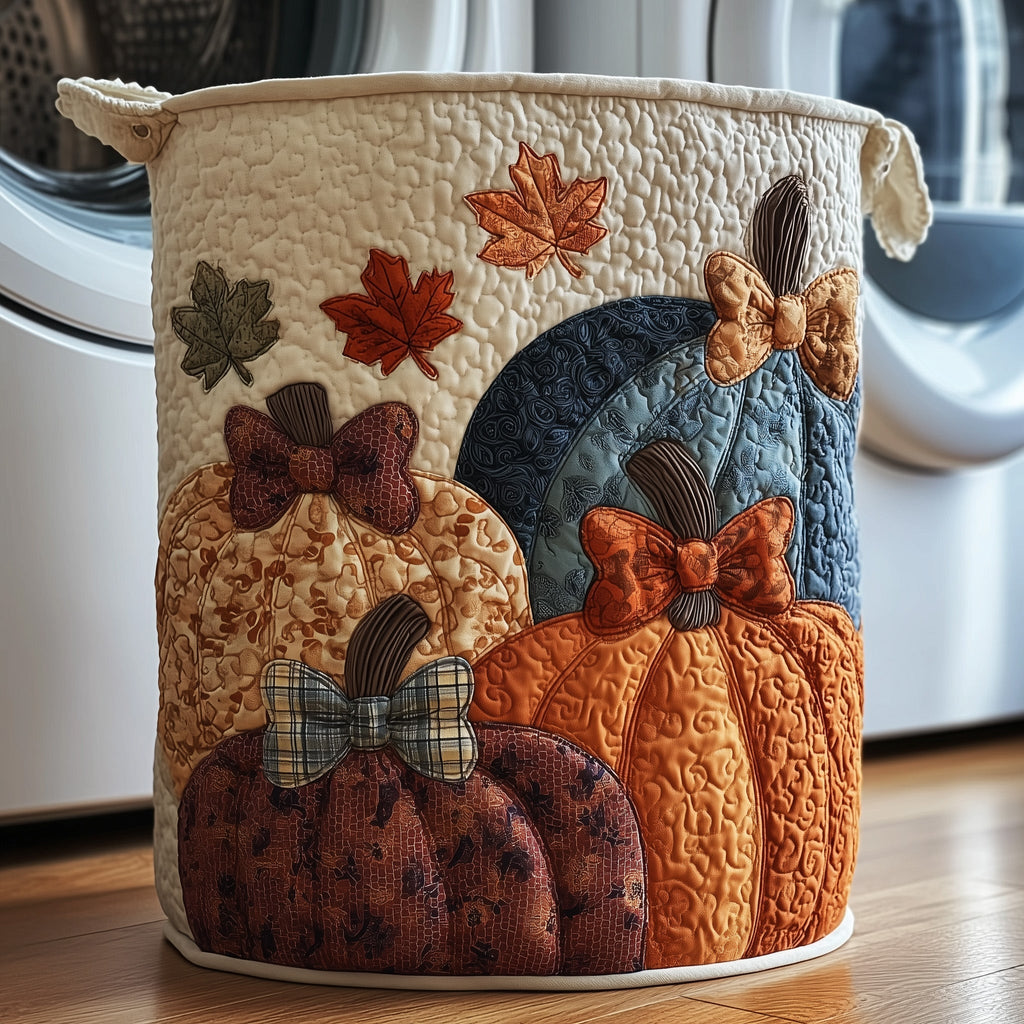 Pumpkin Haven Quilted Laundry Basket GFTOTP11787