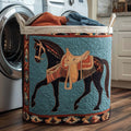 Prairie Horse Quilted Laundry Basket GFTOTP16224