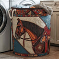 Prairie Horse Quilted Laundry Basket GFTOTP16225