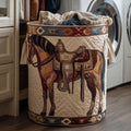 Prairie Horse Quilted Laundry Basket GFTOTP16227