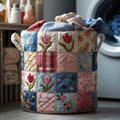 Spring Patch Quilted Laundry Basket GFTOTP16259