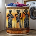 Ebony Glow Quilted Laundry Basket GFTOTP17558