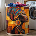 Ebony Glow Quilted Laundry Basket GFTOTP17559