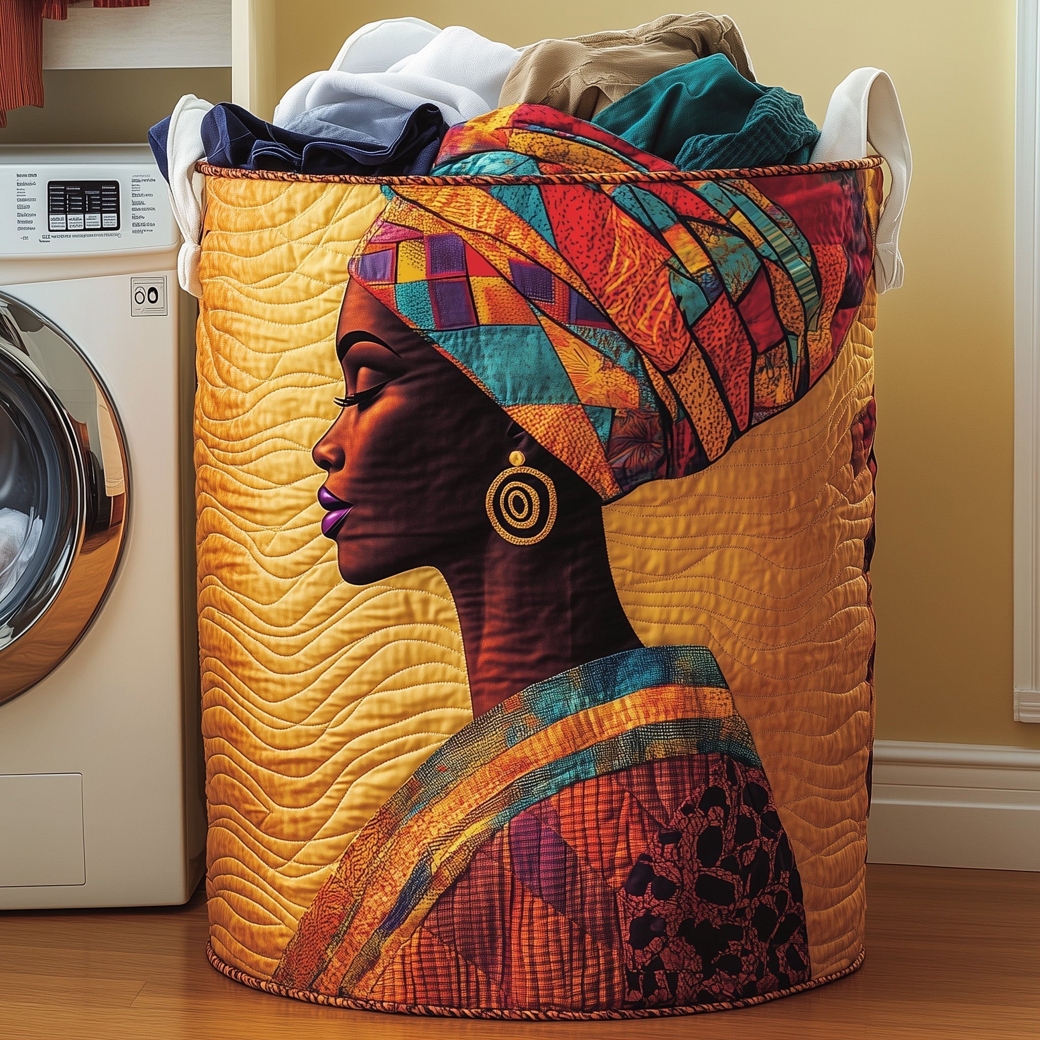 Sunlit Majesty Quilted Laundry Basket GFTOYC1032