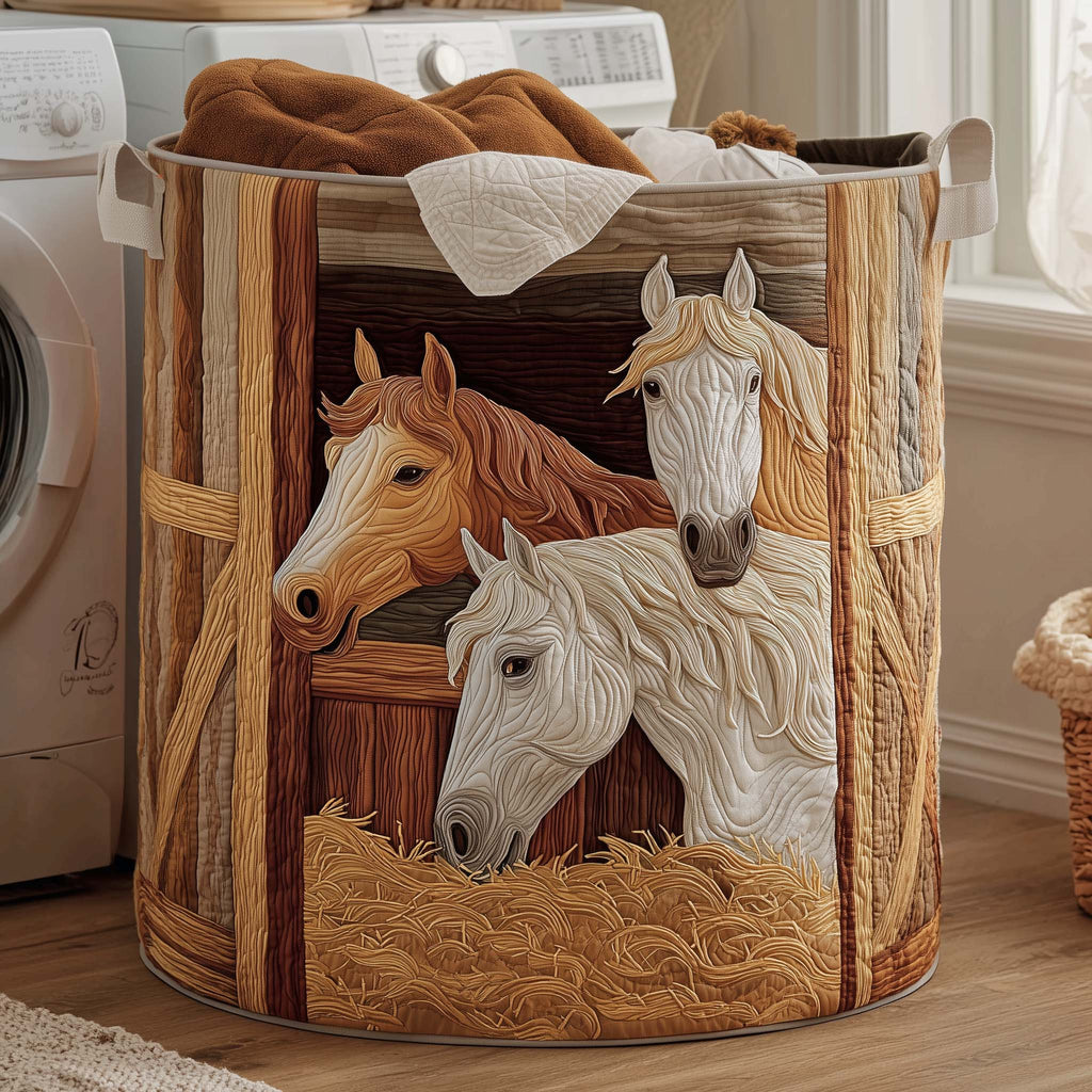 Village Farm Quilted Laundry Basket GFTOYC2921