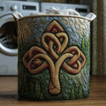 Celtic Clover Quilted Laundry Basket GFTOYC2959