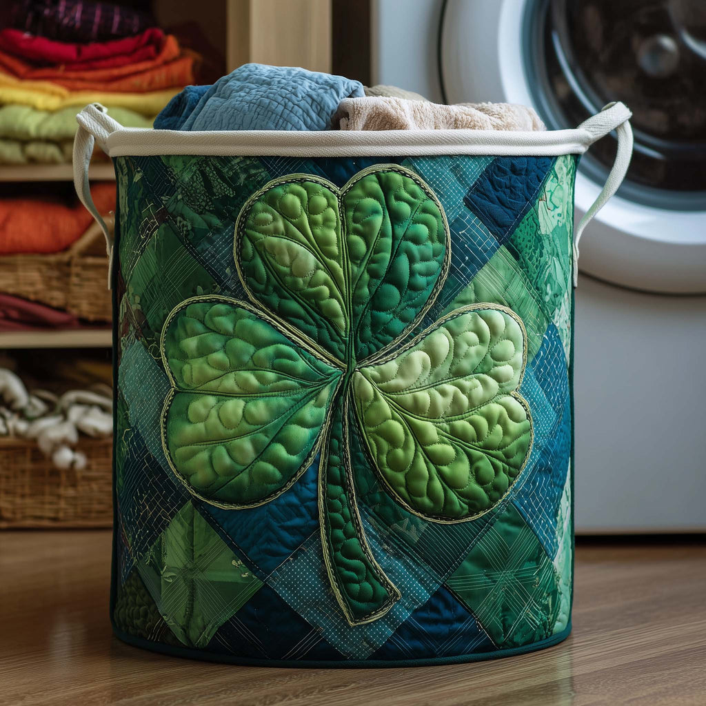 Irish Charm Quilted Laundry Basket GFTOYC2964