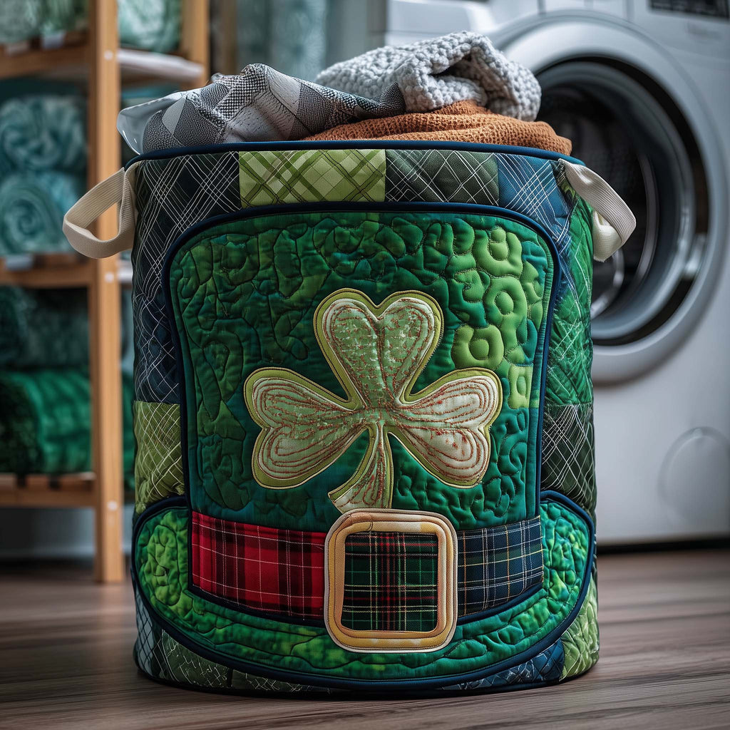 Irish Charm Quilted Laundry Basket GFTOYC2965
